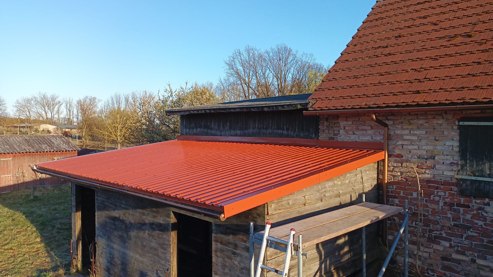 Projektbild Dacheindeckung Trapezblech