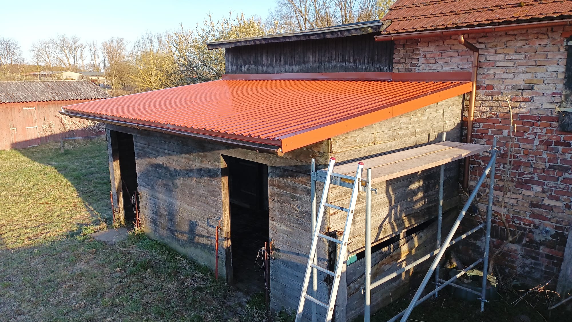 Projektbild Dacheindeckung Trapezblech