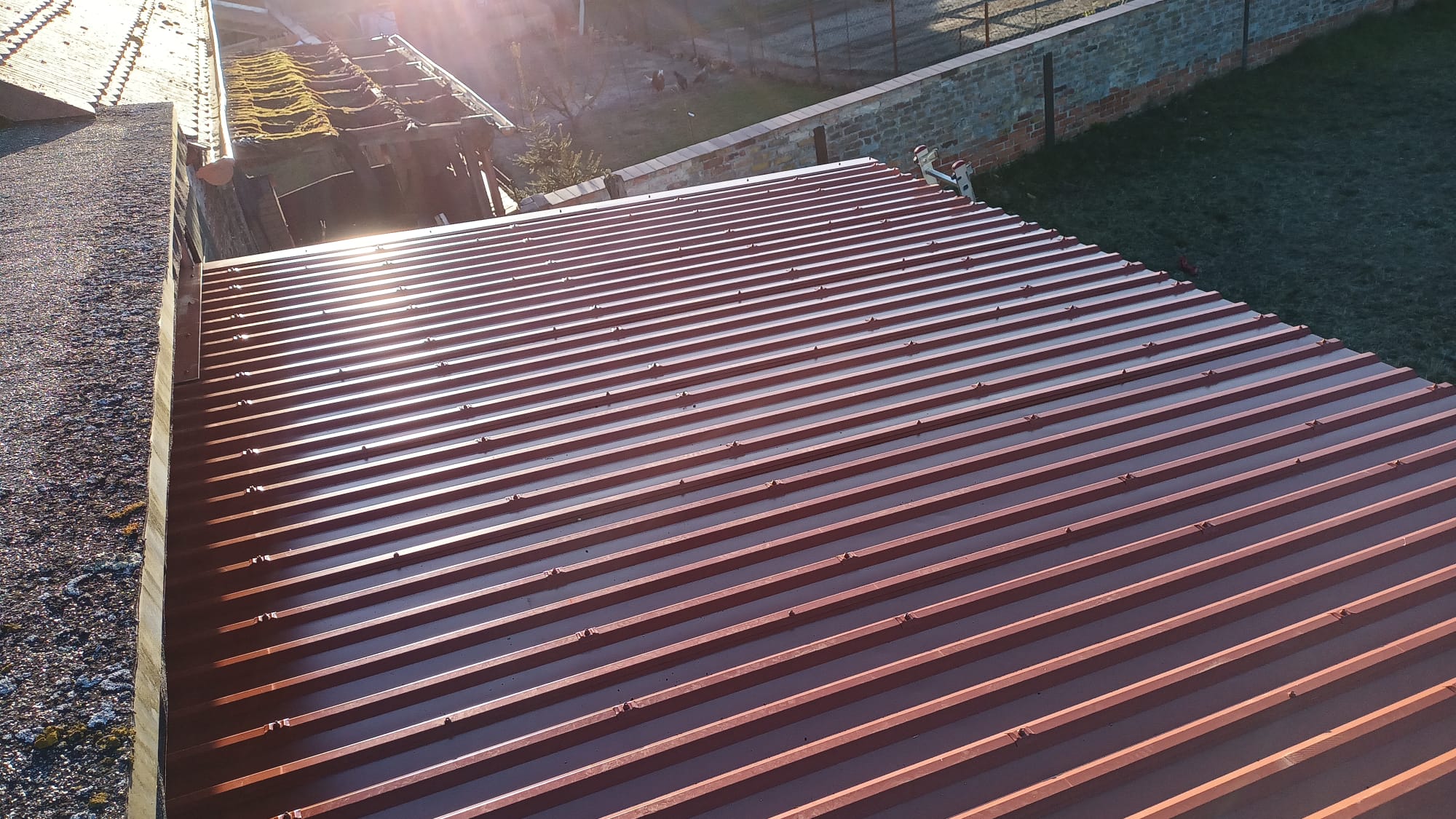 Projektbild Dacheindeckung Trapezblech