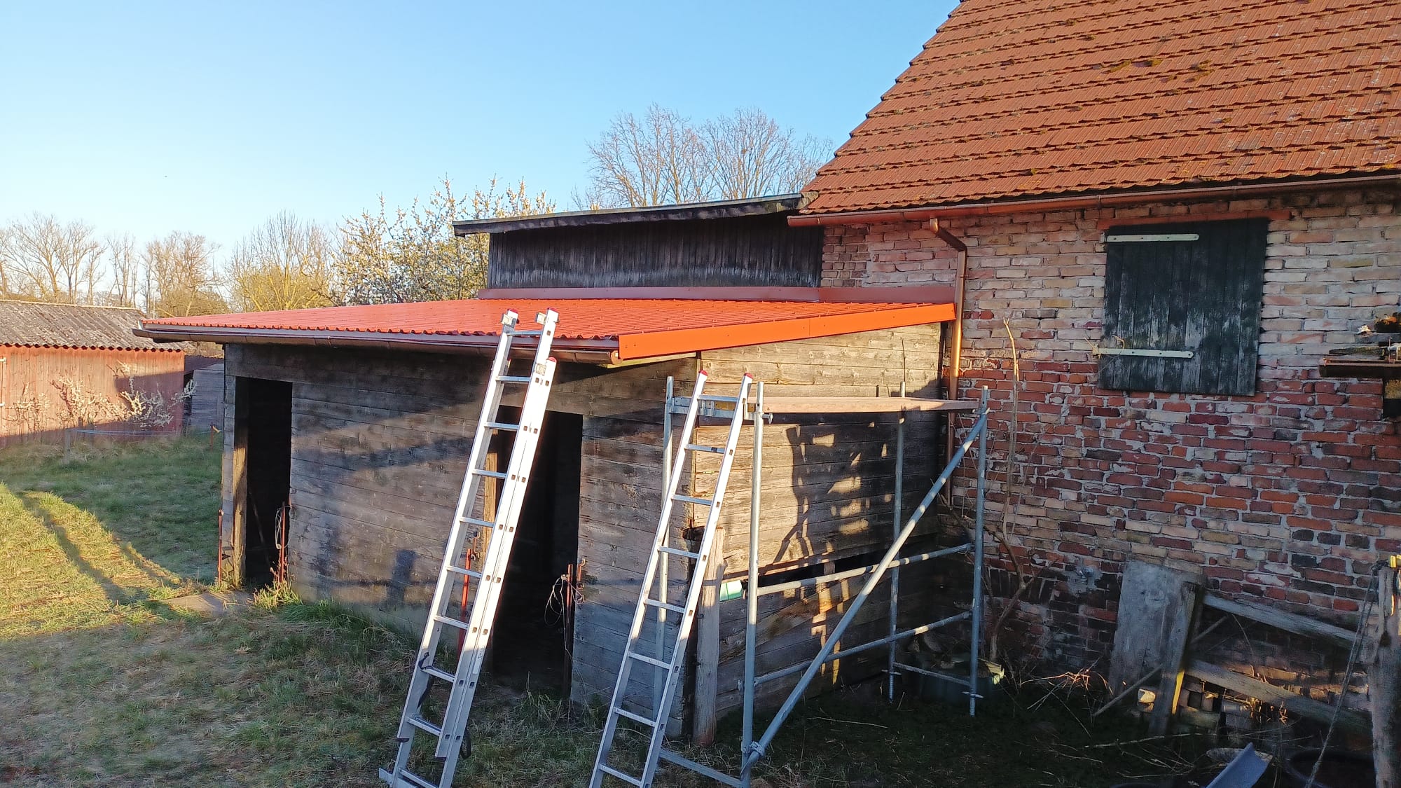 Projektbild Dacheindeckung Trapezblech